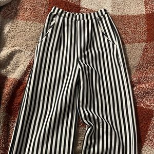 black and white flare pants - PLT size 2